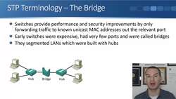 Cisco CCNA 200-301: The Complete Guide to Getting Certified - Spanning Tree Terminology - The Bridge Instructional Video