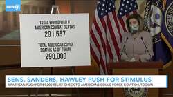 Sens. Sanders, Hawley Push for Second Round $1.2K Stimulus Checks News Clip