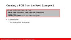Oracle Database Administration from Zero to Hero - Creating PDBs (Part 2 of 2) Instructional Video