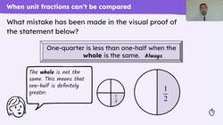 Identify when unit fractions cannot be compared Instructional Video
