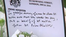Flowers left in tribute to Prince Philip at Windsor Castle News Clip