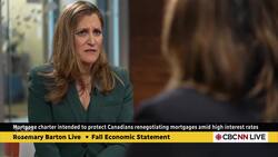 Despite gloomy fall economic update, Freeland has a 'glass-half-full perspective' News Clip