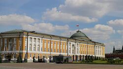 The Kremlin Senate, Moscow, Russia Stock Footage