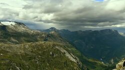 4K Timelapse of Geiranger Norway and the Scenic Surrounding Landscape Stock Footage