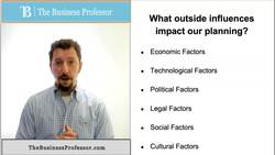 Outside Influences on Marketing Planning Instructional Video