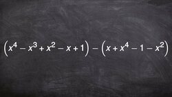 Find the difference between 2 polynomials by rewriting as addition problem by distributing Instructional Video