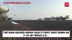 Houthis 'Shoot' U.S. F-18 Jet, 'Force Warship USS Truman To Back-pedal' In Red Sea | Watch News Clip