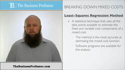Breaking Down Mixed Costs (Part 3) - Managerial Accounting Instructional Video