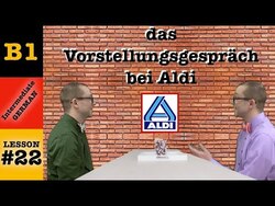 das Vorstellungsgespräch bei Aldi - Intermediate German with Herr Antrim #22 Instructional Video