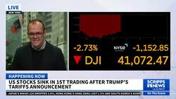 Trump's tariff announcement triggers significant stock market decline News Clip