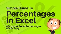 How to Use Percentages in Microsoft Excel Instructional Video