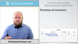 Recognize Inventory Sales - Journal Entries Instructional Video