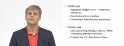 Public Law and Private Law Instructional Video