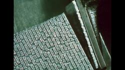 UNITED STATES 1960s: Pan of gears moving in machine. Stock Footage