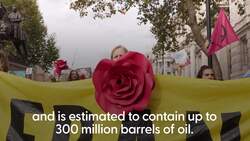 Hundreds protest in London against Rosebank oilfield approval News Clip