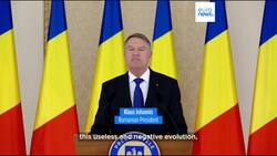 Romanian President Klaus Iohannis resigns to avoid political crisis News Clip