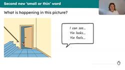 Rich vocabulary associated with small or thin words Instructional Video