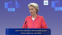 EU to issue 'warning' to countries supporting Russia in next sanction package, VDL says News Clip