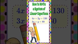 How to Write a System of Linear Equations | HS.A-CED.A.2 Instructional Video
