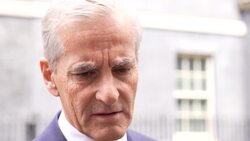 Norway PM speaks to press after Boris Johnson meeting News Clip