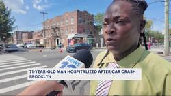 Caught on camera: Pedestrian struck by 15-year-old driver in East New York crash News Clip