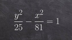 Given a formula of hyperbola in standard form find foci, asymptotes, center vertices Instructional Video