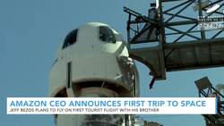 Amazon's Jeff Bezos Announces He'll Travel To Space News Clip