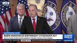 Republicans unite to codify Trump's executive order on birthright citizenship News Clip