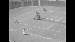 Ellsworth Vines beats Henri Cochet at Forest Hills for U.S. Nationals tennis championship, 1932 News Clip