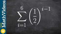 Determine the sum of a finite geometric sequence Instructional Video