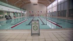 Empty swimming pool at Clapham Leisure Centre News Clip