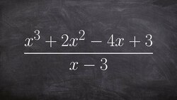 Dividing polynomials by synthetic division and rewriting using the division algorithm Instructional Video