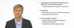 Liability within a Corporation Instructional Video