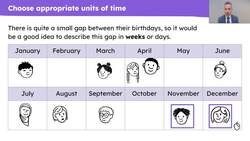 Use language relating to days, weeks, months and years Instructional Video