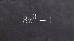 Learn how to use the difference of two cubes to simplify an expression Instructional Video