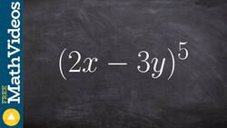 How to find the third term of a binomial expansion to the fifth power Instructional Video