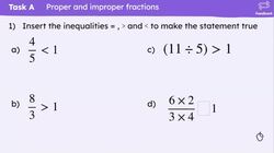 Checking and securing converting improper fractions to mixed numbers Instructional Video