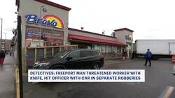 Police: Suspected serial robber threatens store worker with knife in Carle Place News Clip