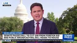 Senate passes bill to cut $9.4 billion in public broadcasting and international aid News Clip