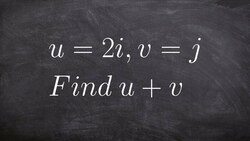 Adding two vectors and then graphing the resultant vector Instructional Video
