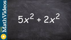 Learn how to combine two trinomials by alligning vertically Instructional Video