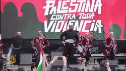 Thousands rally in Chilean capital Santiago to protest against Israeli military's actions in Gaza News Clip