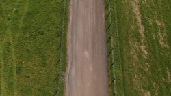 Drone aerials of farmland around Llandudno News Clip