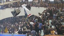 Iraqi protesters storm parliament for second time in a week News Clip