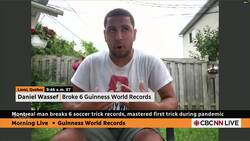 Montreal man breaks 6 Guinness World Records with his soccer tricks News Clip