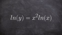 Take the derivative using product rule with natural logarithms Instructional Video