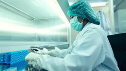 Scientists Working In The Laboratory, Concept Science and Technology, slow motion Stock Footage