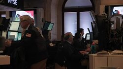 Traders at the New York Stock Exchange in New York News Clip