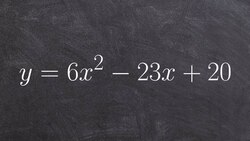 Solve by factoring when a is greater than one Instructional Video