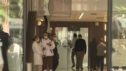 CLEAN : CLEAN : Scene outside Sao Paulo hospital where Brazil's Bolsonaro is under treatment News Clip